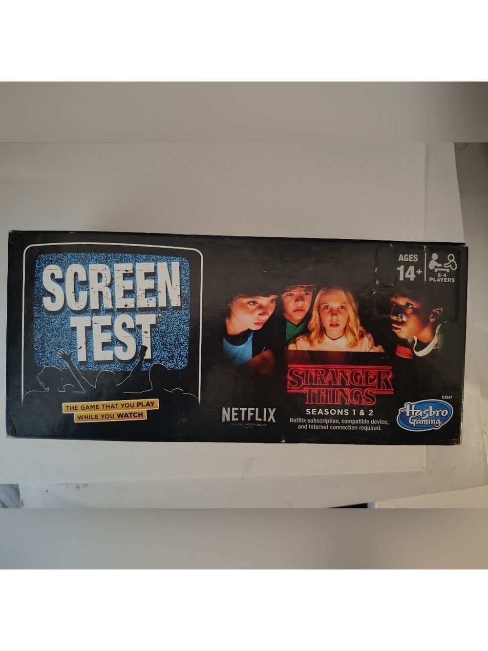 Stranger Things Screen Test Card Board Game - Season 1 & 2 Hasbro